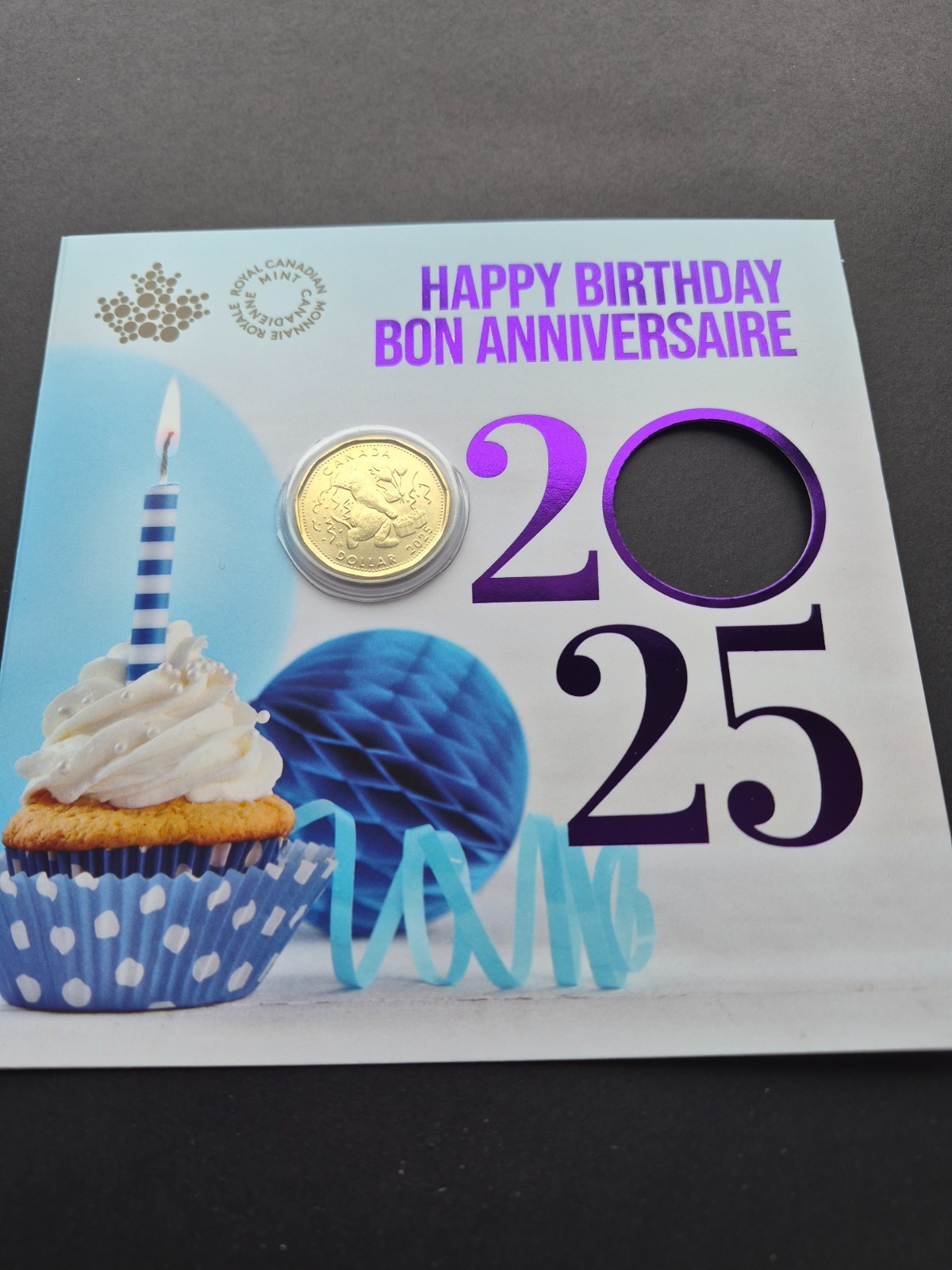 ***  CANADA   LOONIE   2025  HAPPY  BIRTHDAY  ***  LOONIE  ONLY  ***