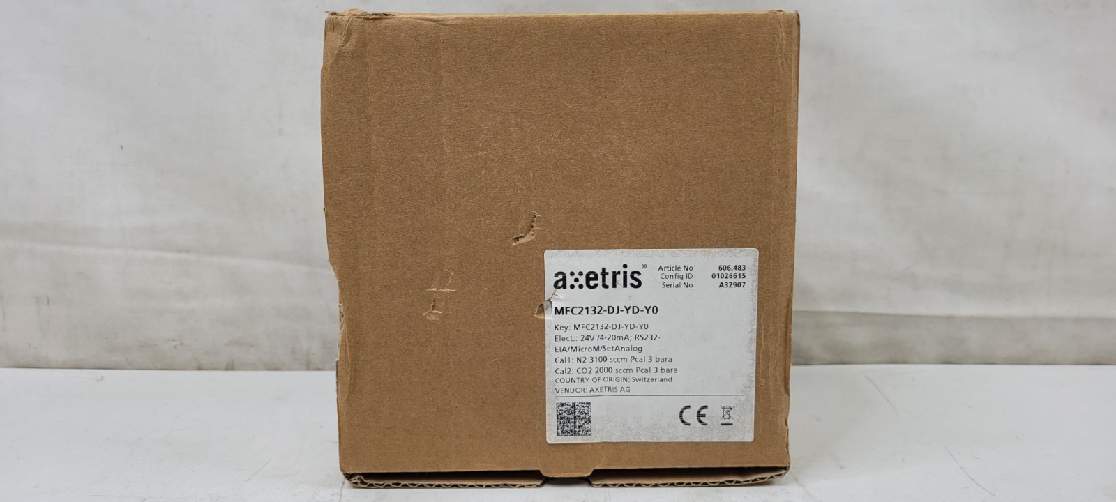 Axetris Leister Mass Flow Controller MFC 2132 RS-232 NEW