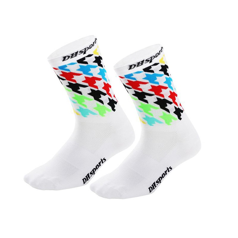 Cycling Socks Road Riding Bicycle Bike Sports Athletic Socks XC MTB BMX White