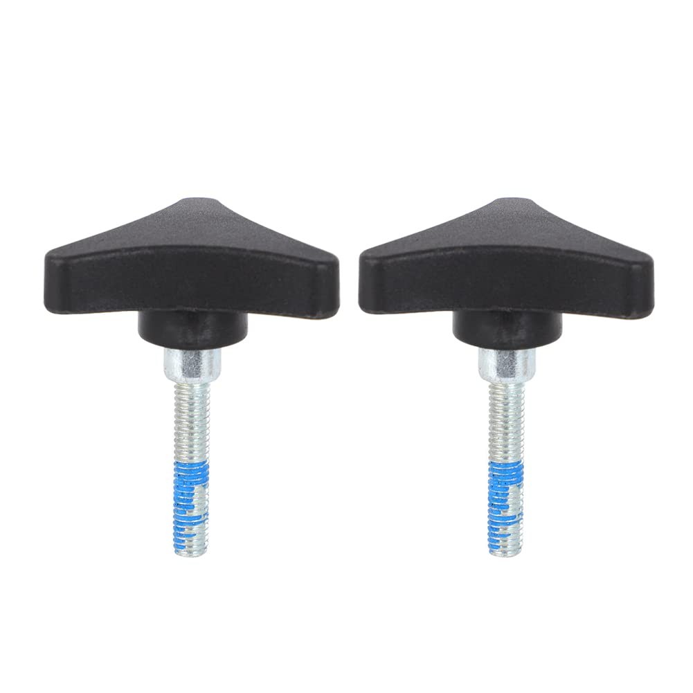MOTOQUEEN Knob Universal for Rolling Walker Rollator, Aluminum 3 Point Black