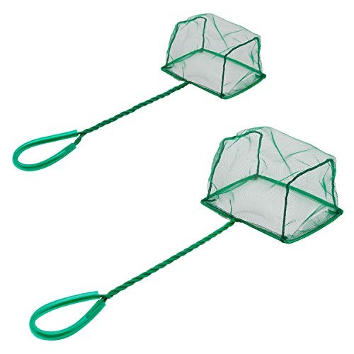6 Inch Aquarium Fish Net Set Fish Catch Nets with Plastic 6 Inch and 4 Inch