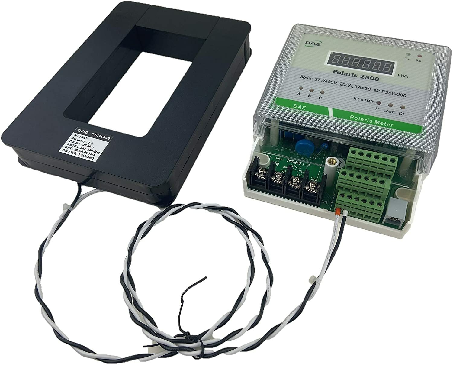 DAE CT-5000SB Split Core CT, 5000A (5000A:66.7mA), 3*5 Inch Inner Dimension