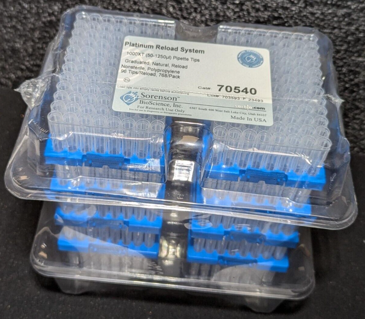 70540, SORENSON 1000 uL XT Platinum Reload, 768/pack