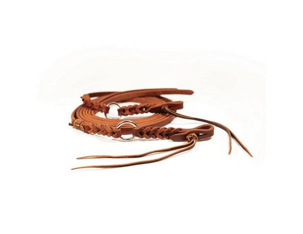 Professional's Choice Reins Ranch Bleeding Heart Split Brown RH7185