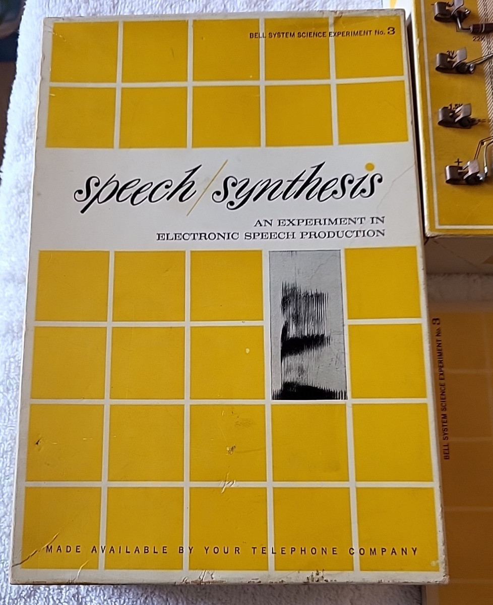 1963 Bell System Speech Synthesis Science Experiment 3 Electronic Set
