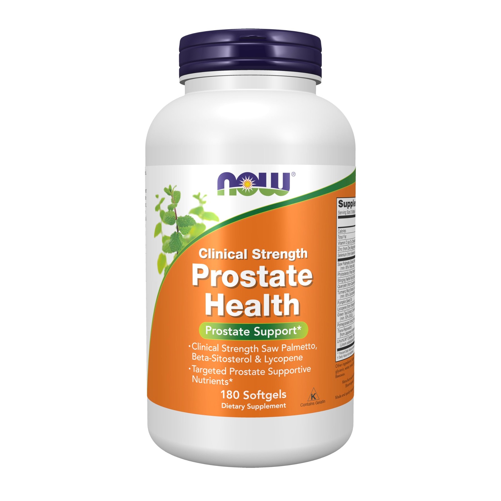 NOW Foods Supplements, Prostate Health, Clinical 180 Count (Pack of 1)