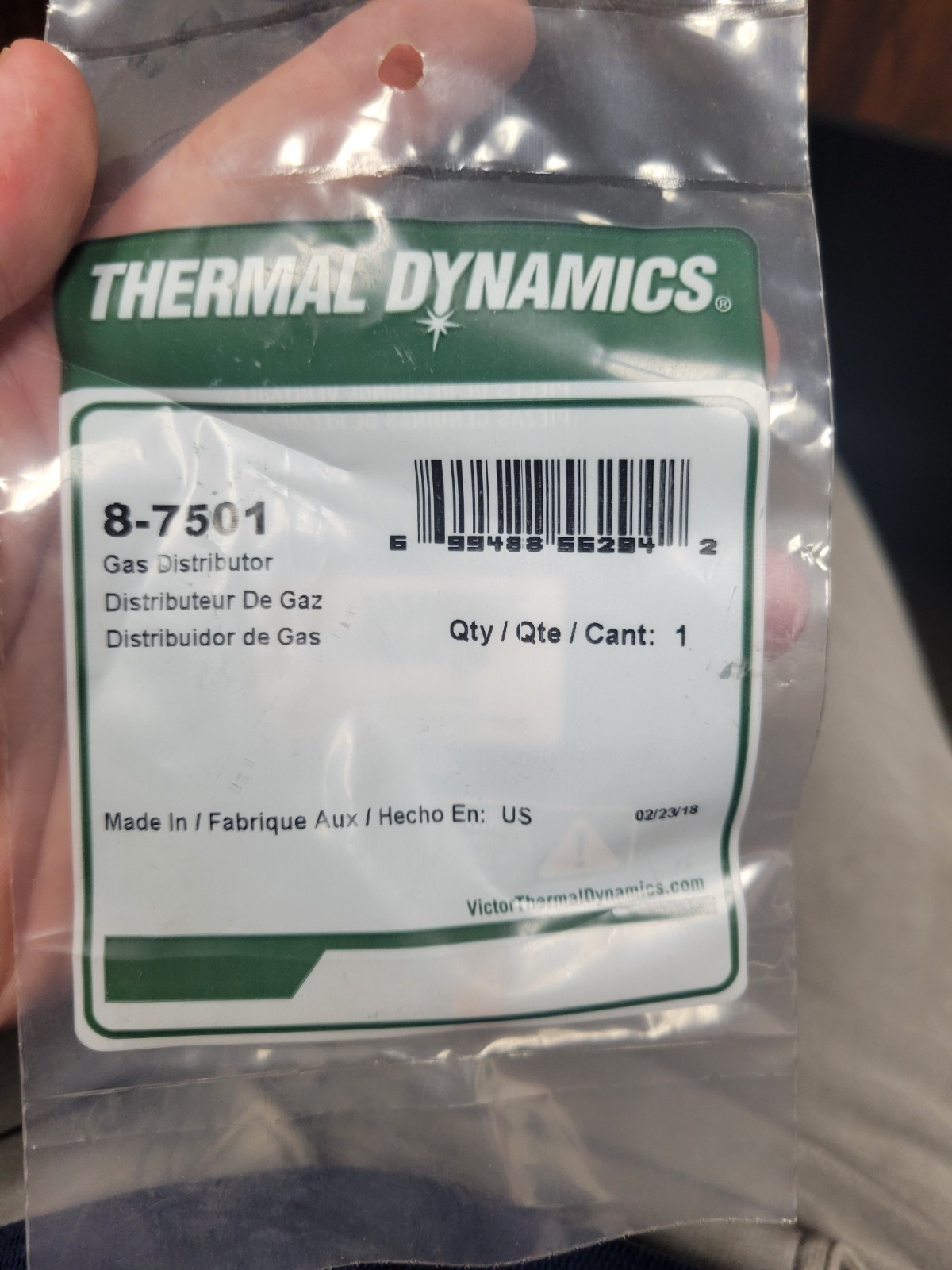 Thermal Dynamics 8-7501 Gas Distributor