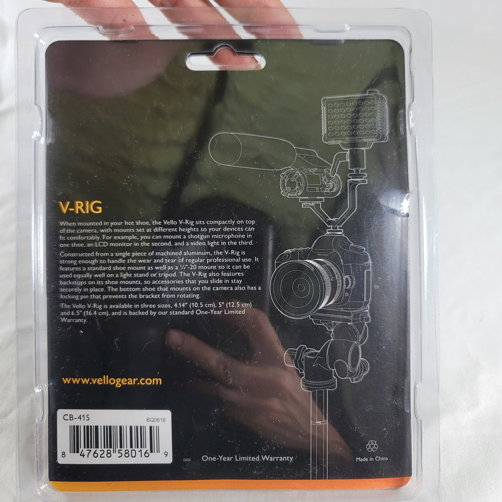 Vello V-Rig 4.1" Triple Shoe Bracket