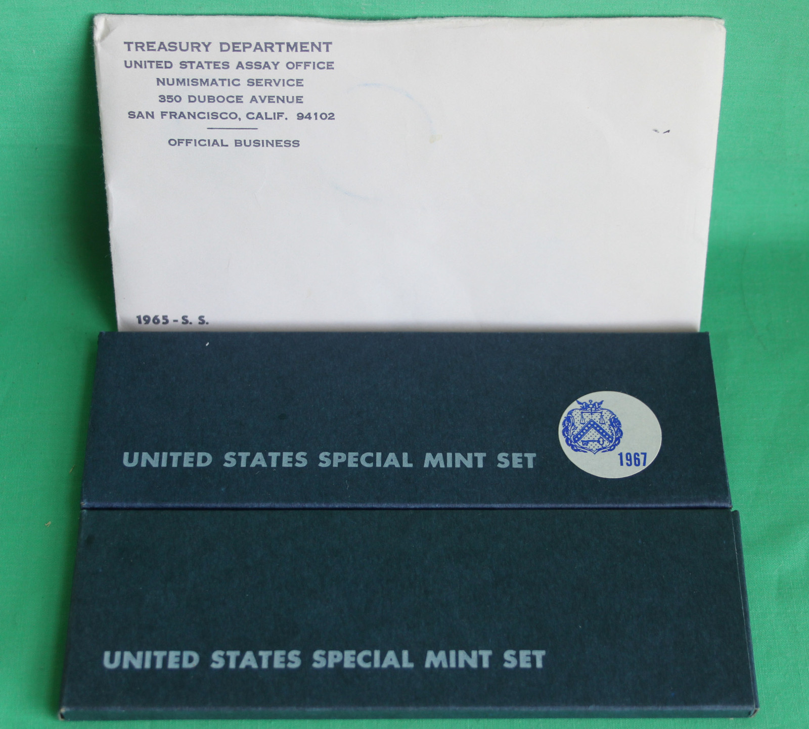 1965 1966 1967 Special Mint Set SMS 15 Coin Lot with Boxes Silver 3 US Mint Sets