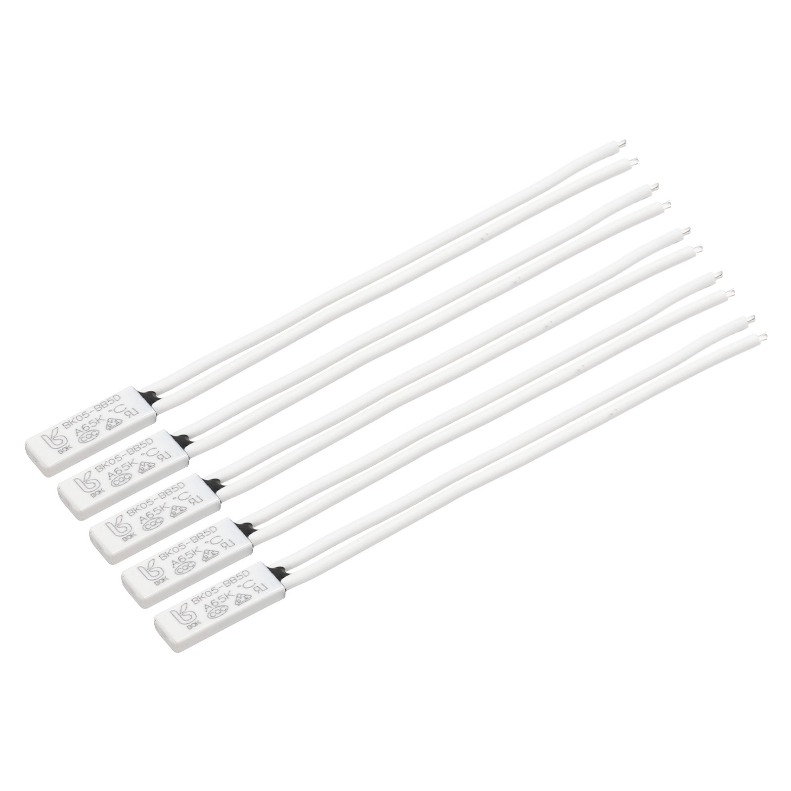 5Pcs KSD9700 Thermostat, 65C N.O 2A Bimetal Normally Open Thermal Protector
