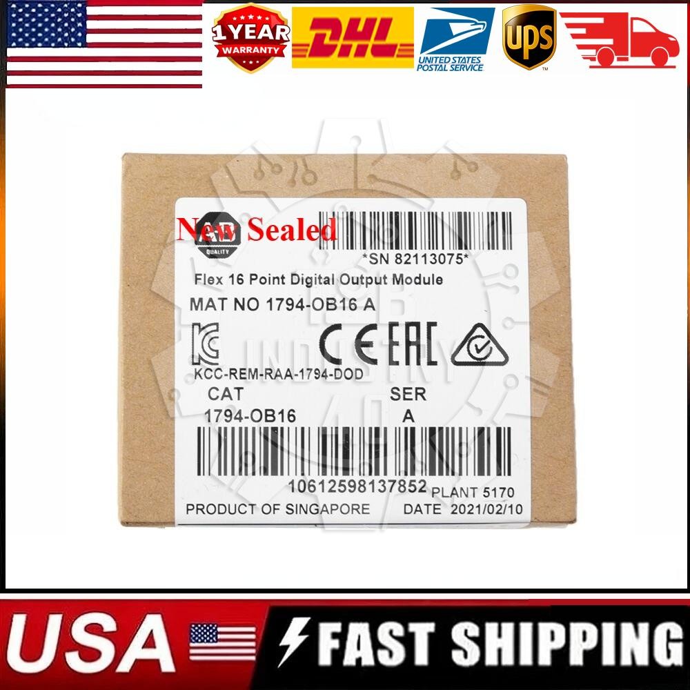 Sealed 1794-OB16 FLEX 16-Point Digital Output Module 1794OB16 NEW
