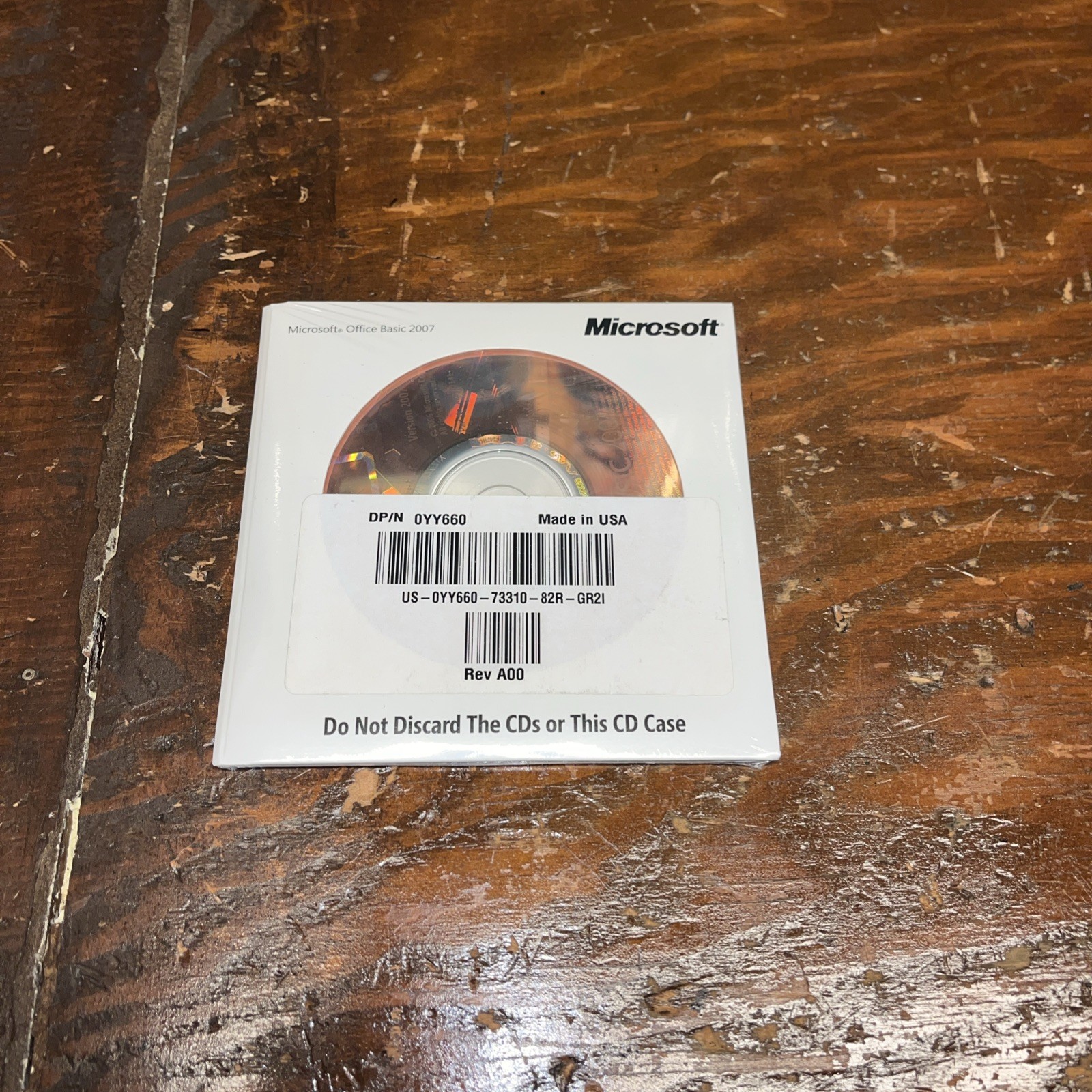 Microsoft Office Basic 2007 Full Version Dell 0YY660 W/ Product Key