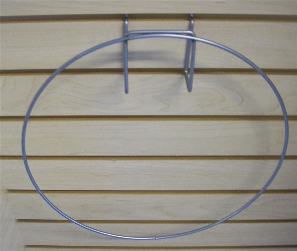 Store Display Fixtures NEW PEGBOARD OR SLATWALL HOOP RING DISPLAYS GRAY 14" d