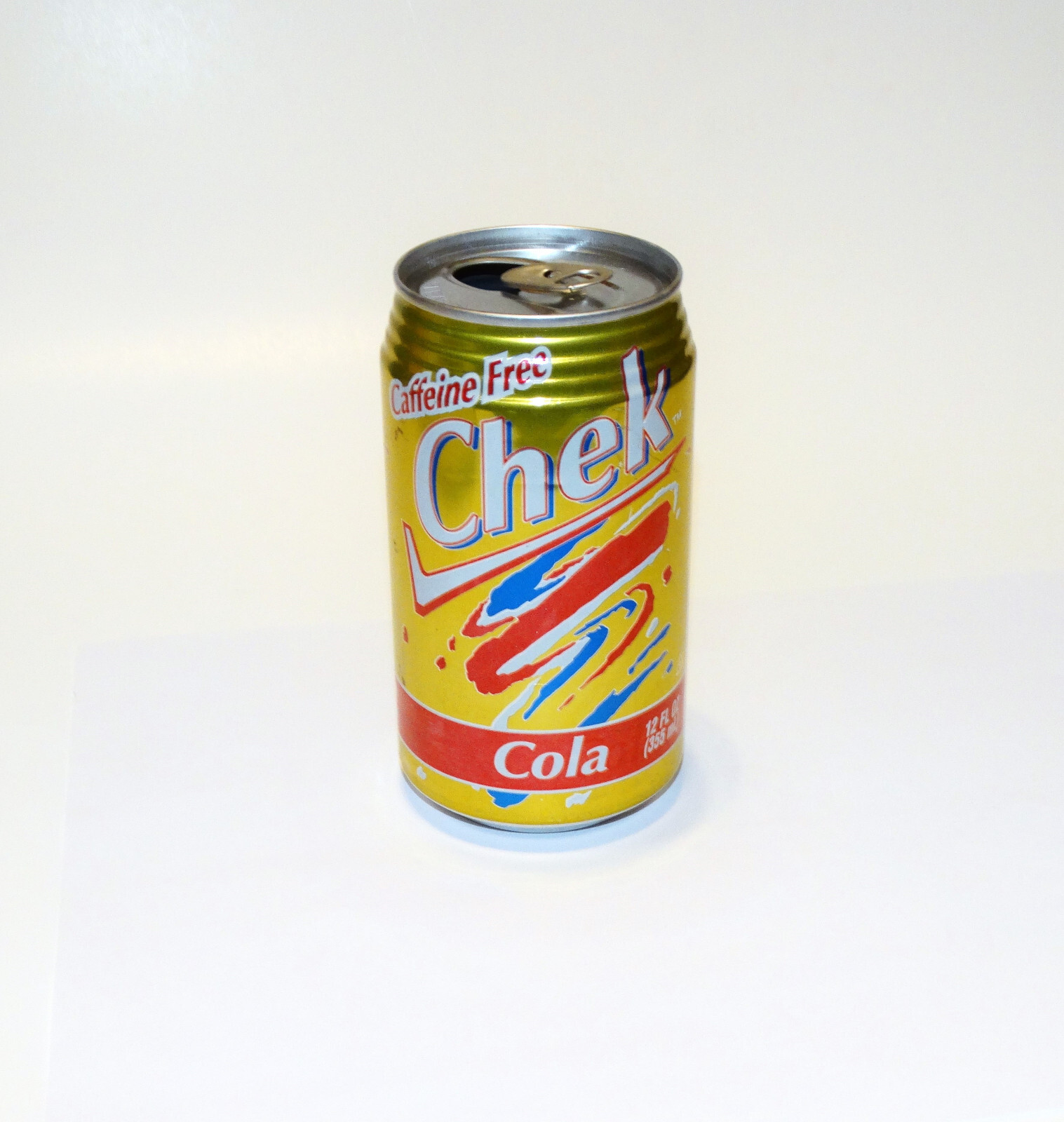 Chek Cola Soda Can Caffeine Free 1994