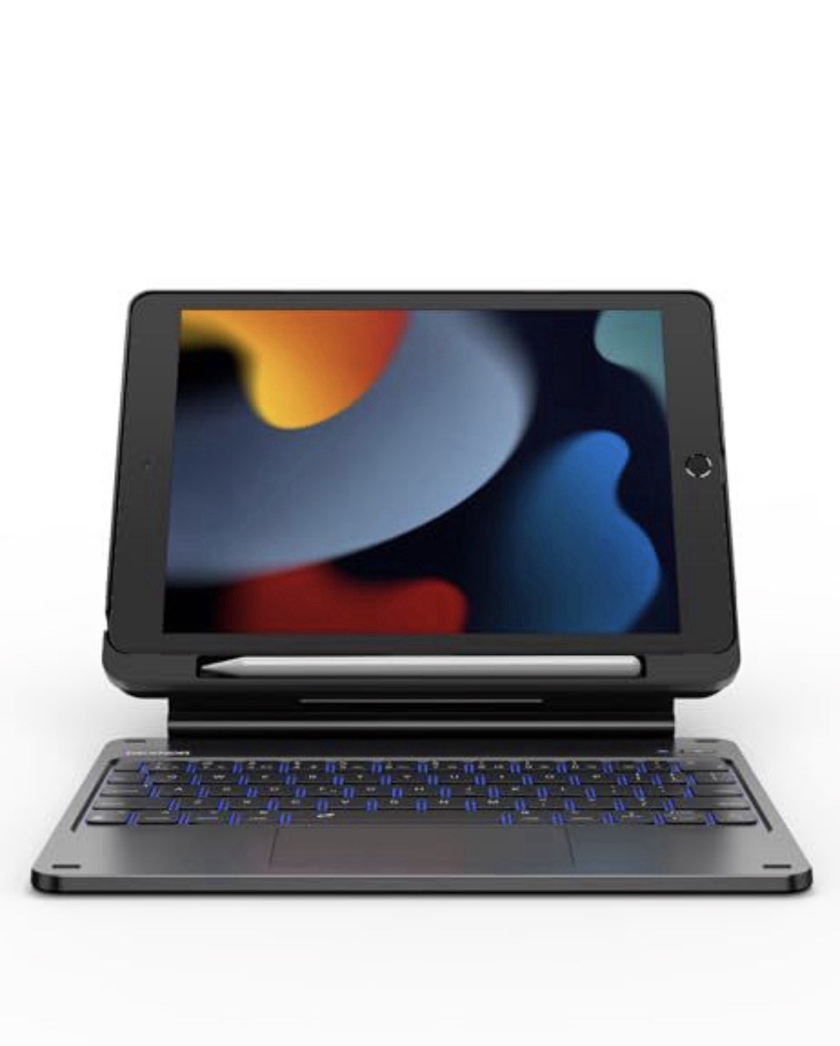 Dexnor for iPad 9th Generation Case with Keyboard Floating Cantilever Black