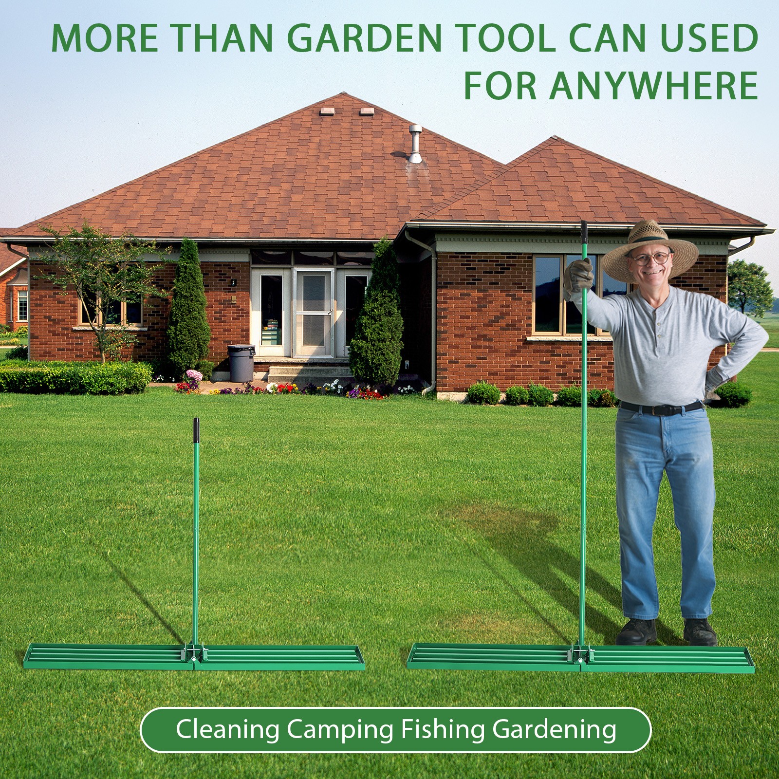 36*9.8*75inch Lawn Leveling Rake
