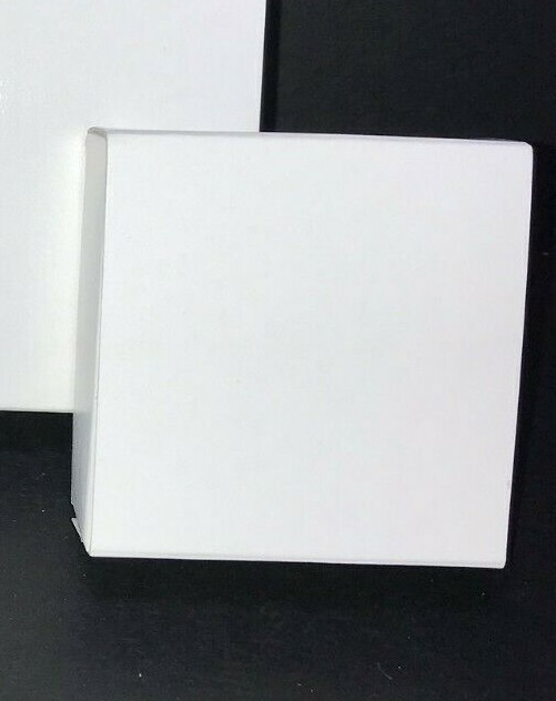 Jewelry Boxes   Folding White  3 1/2 X 3 1/2 X 1.  250 Cs. With Cotton Pads.