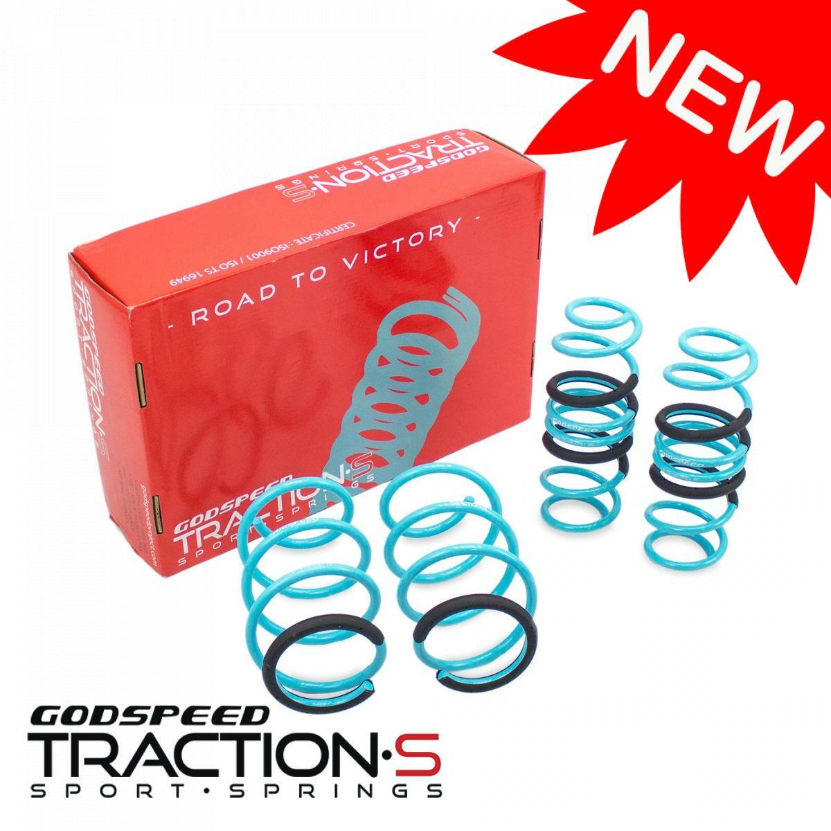 Godspeed Traction-S Lowering Spring Set for Honda Civic 16-21 Non-Si / CTR