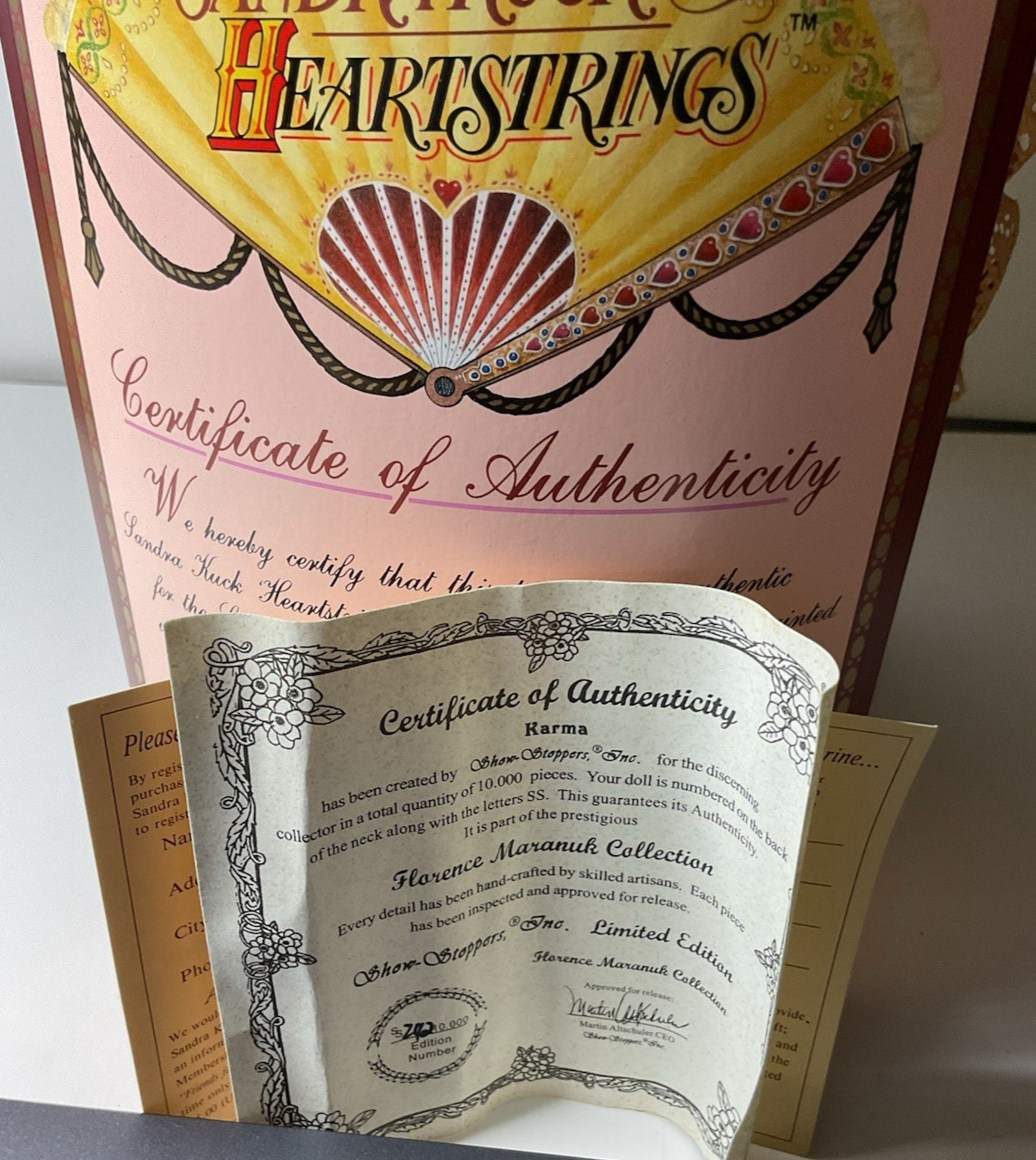 Sandra Kuck Heartstrings- Box / Container Only for "Hush, It's Sleepy Time"