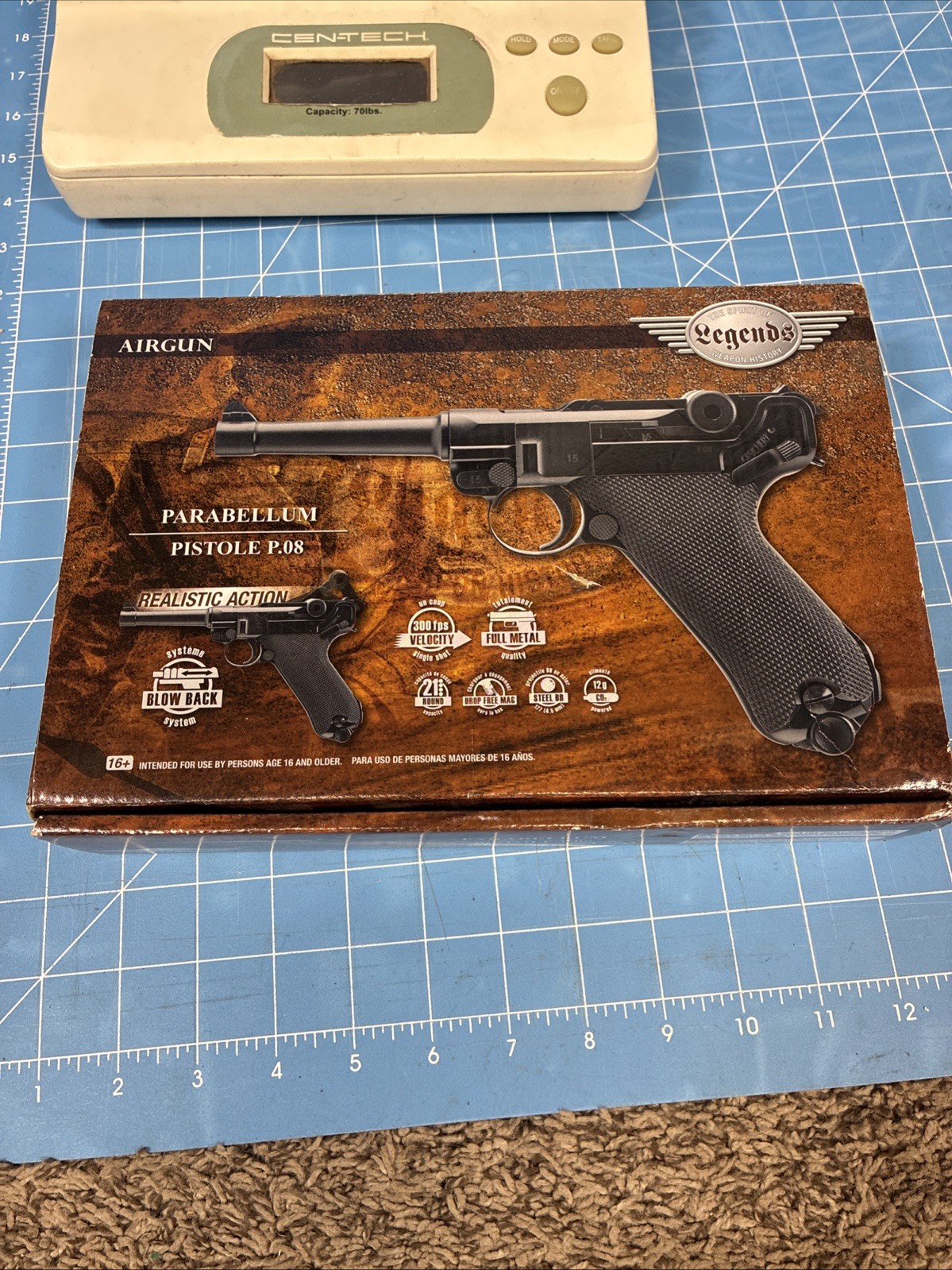 Umarex Legends Parabellum P08 P.08 .177 BB Blowback Air Pistol, 300FPS - 2251803
