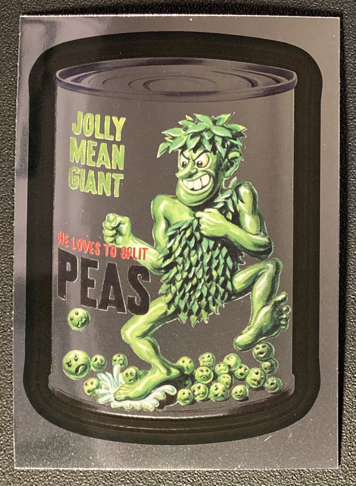 2014 Wacky Packages Chrome Series 1 — #43 of 107 JOLLY MEAN GIANT card Green