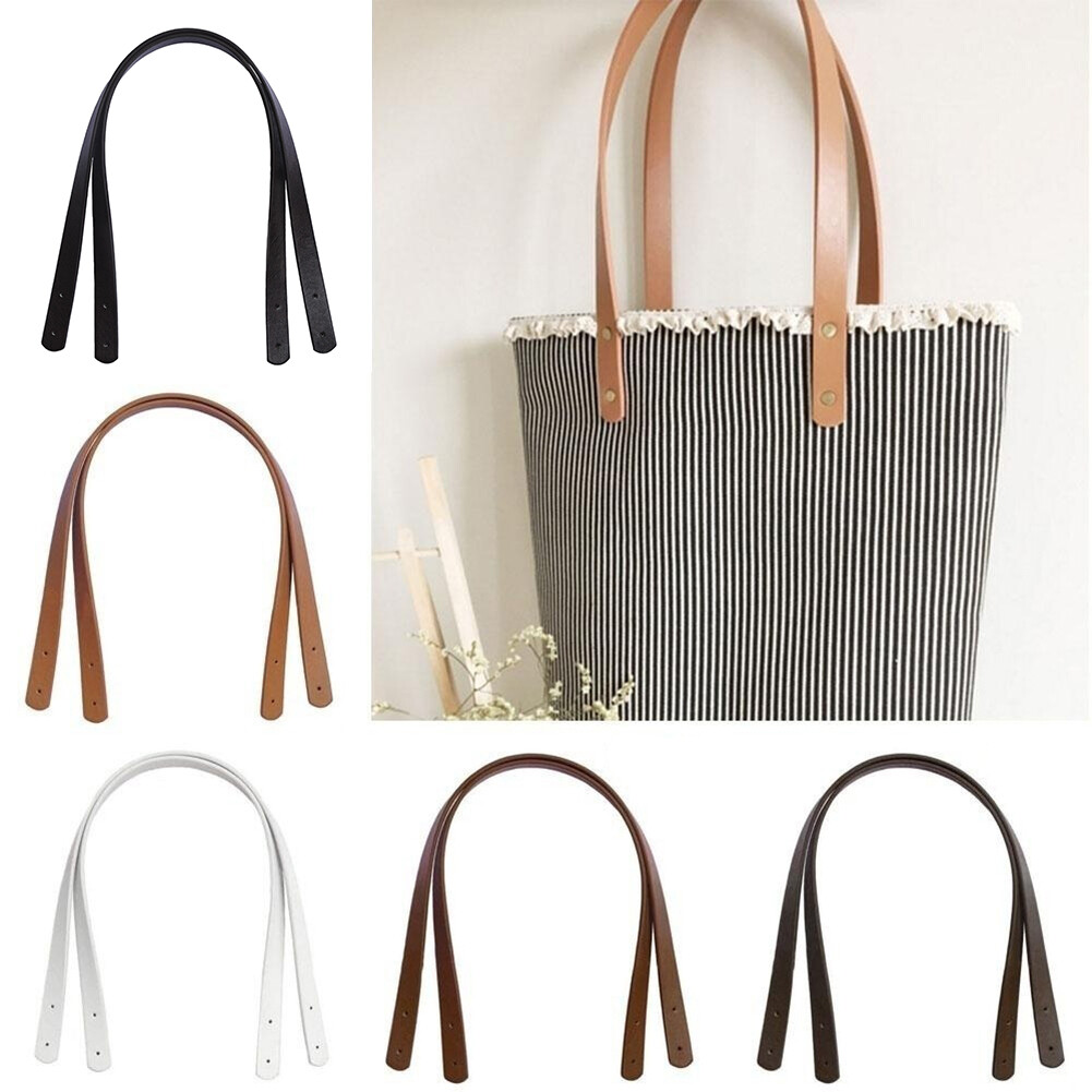 Leather Bag Strap Handles, Handbag Replacement Straps, Pair of Purse Handl ☾ ๑