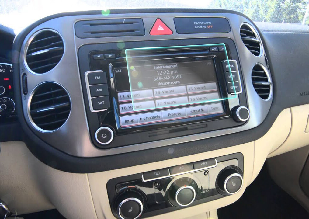 Crystal Clear Screen Protector for 2011 Volkswagen Tiguan Vehicle Navigation