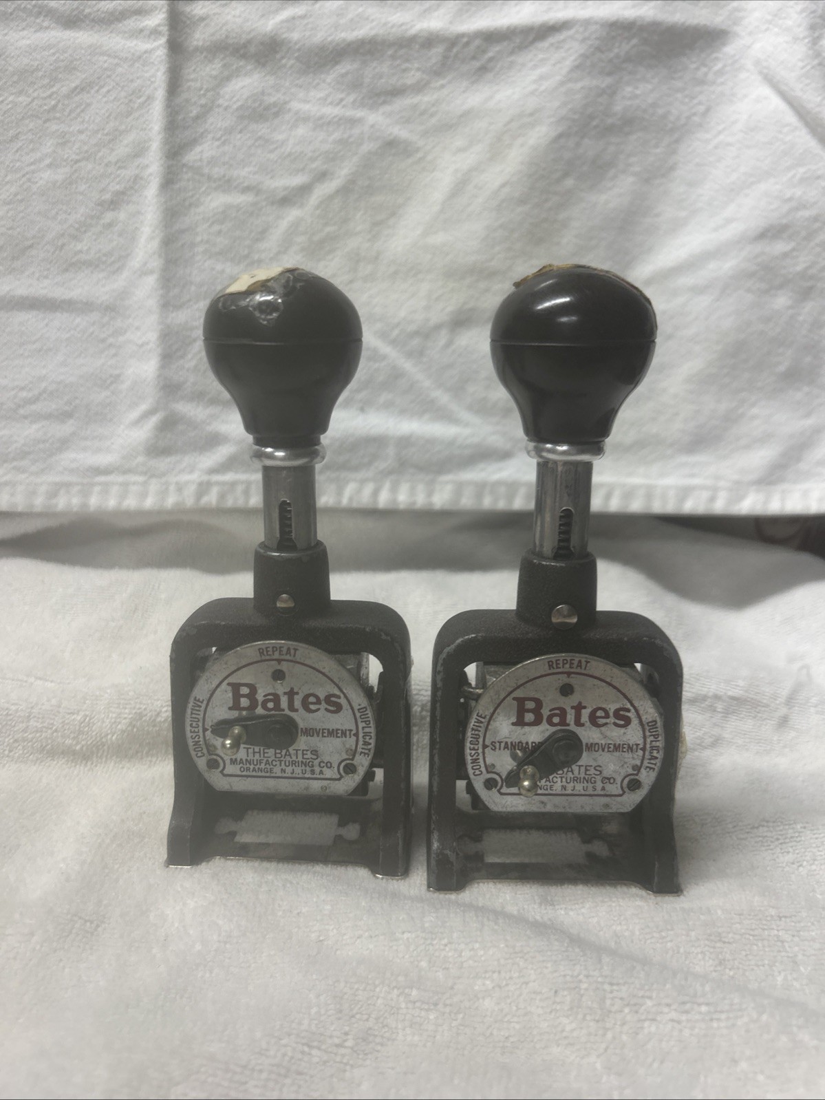 Vintage Bates Multiple Movement Numbering Machine Stamp 6 Wheels Style E