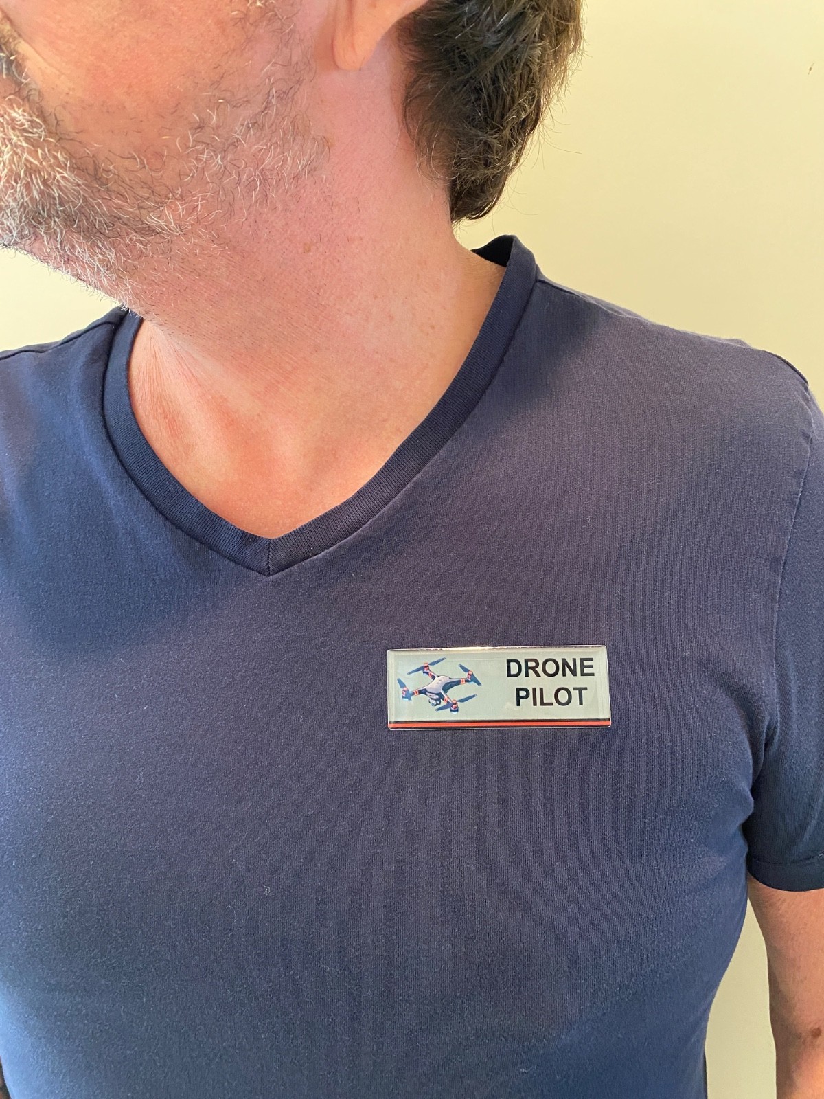 Drone Pilot Badges Stainless Steel, UAV Drone Operator Pilot Gifts