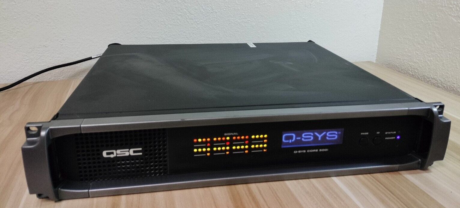 QSC Q-SYS Core 500i Integrated System Processor w/ 3 cards