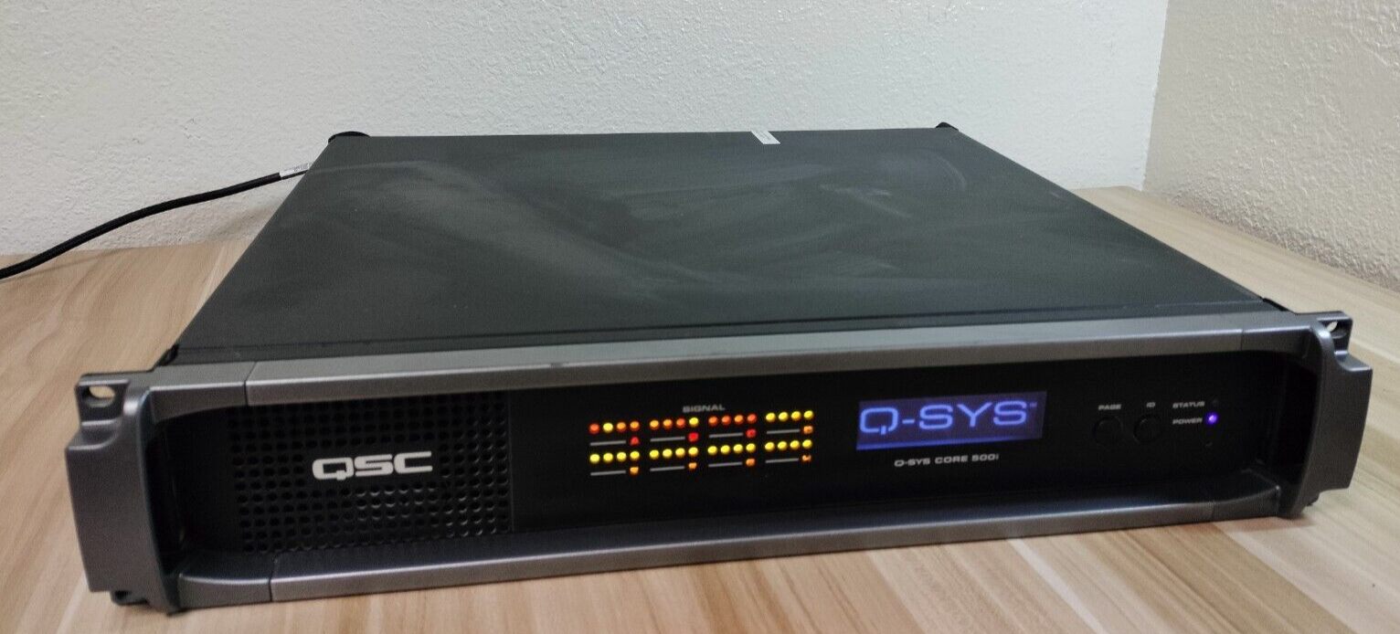 QSC Q-SYS Core 500i Integrated System Processor w/ 3 cards
