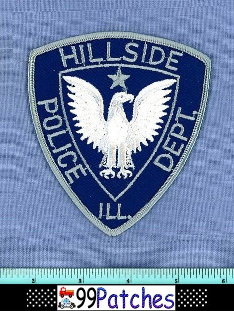 HILLSIDE ILLINOIS Police Shoulder Patch GREY EAGLE STAR 5G