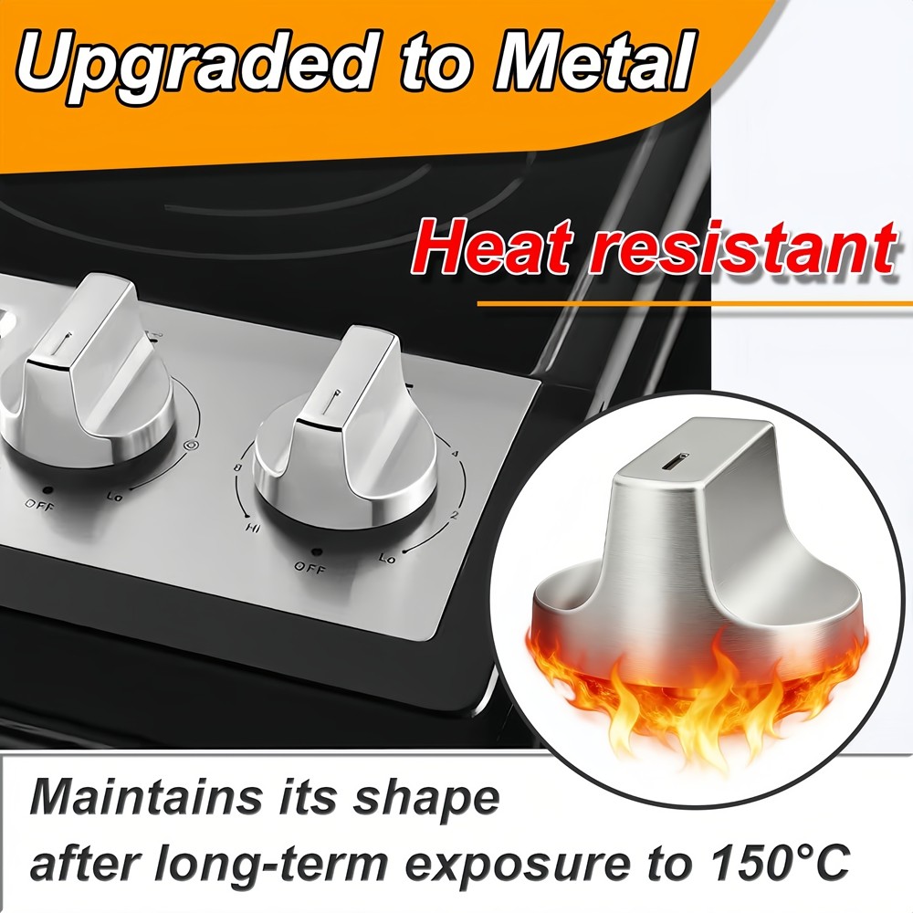 W11517331 for Whirlpool Electric Range Knobs (4Pcs) Replace W10850027 W11117415