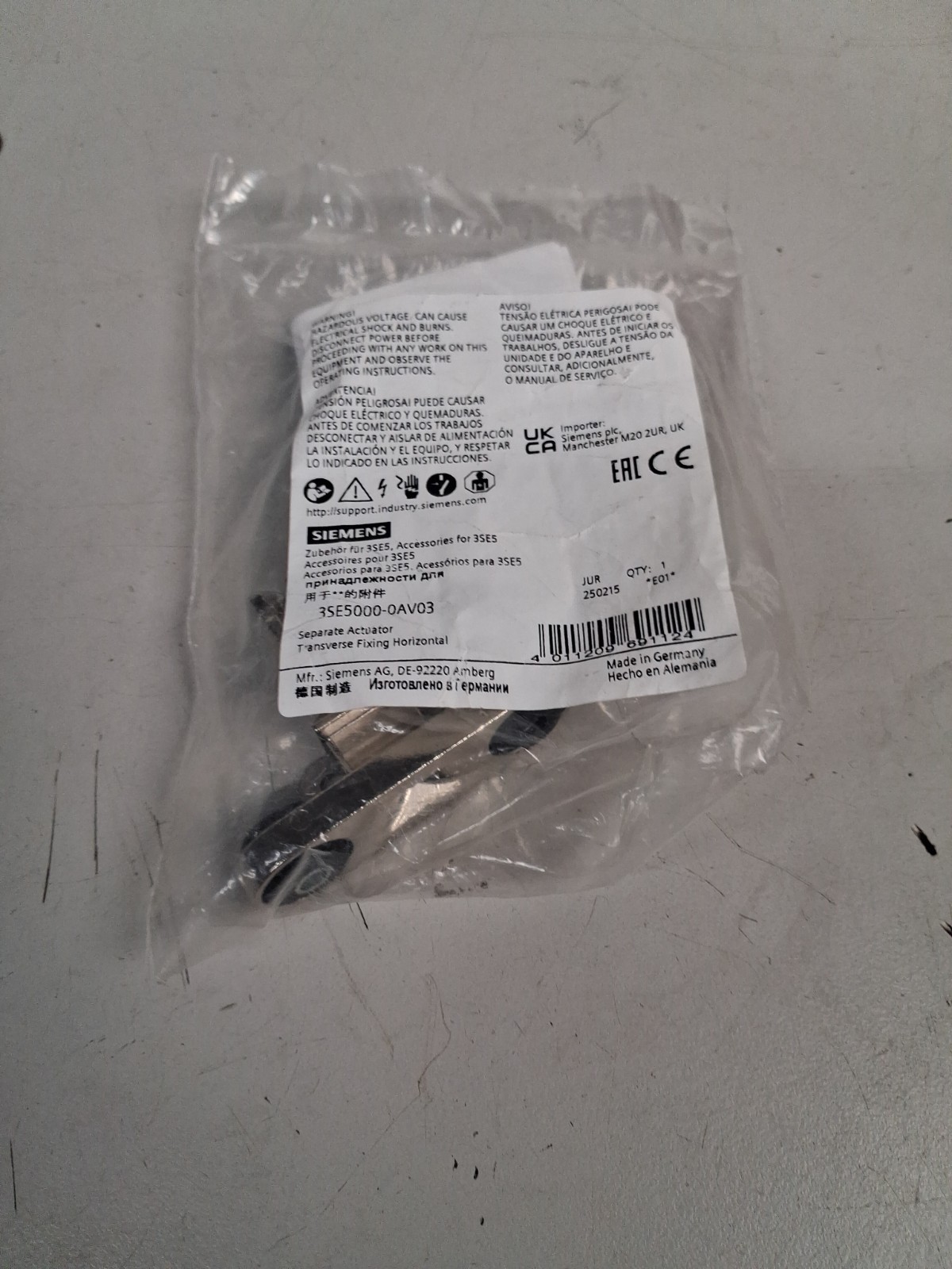Siemens – 3SE5000-0AV03 – Separate Actuator