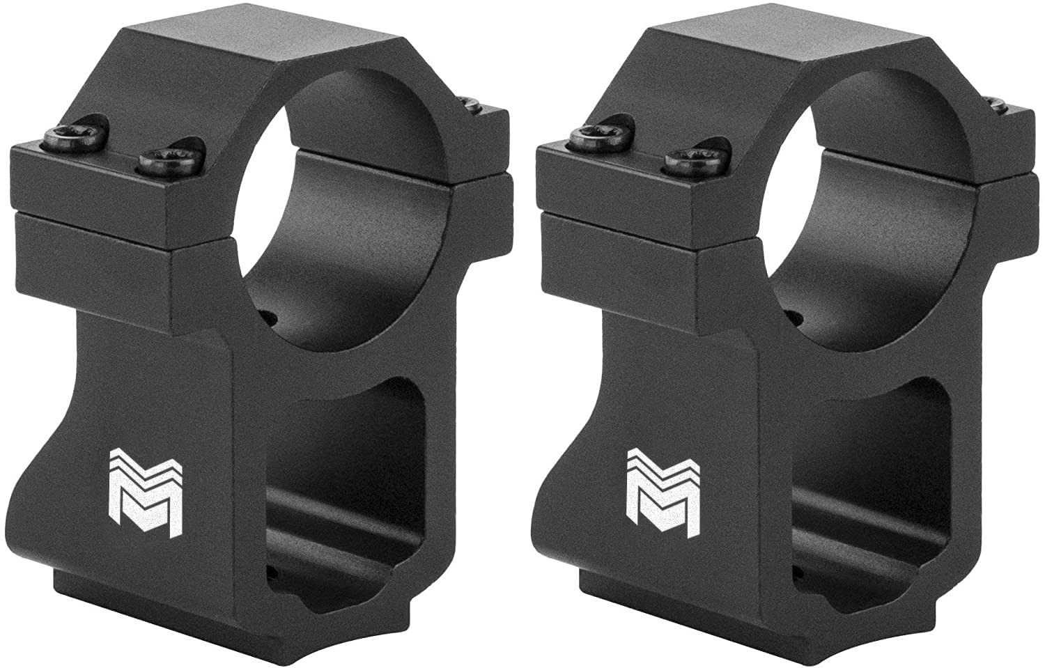 Scope Rings Compatible with Ruger 10/22 1.5 Inch Center Height with See-Through