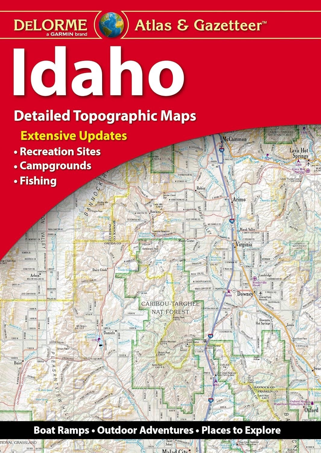 Idaho State Atlas & Gazetteer, by DeLorme, 2021, 10th Edition