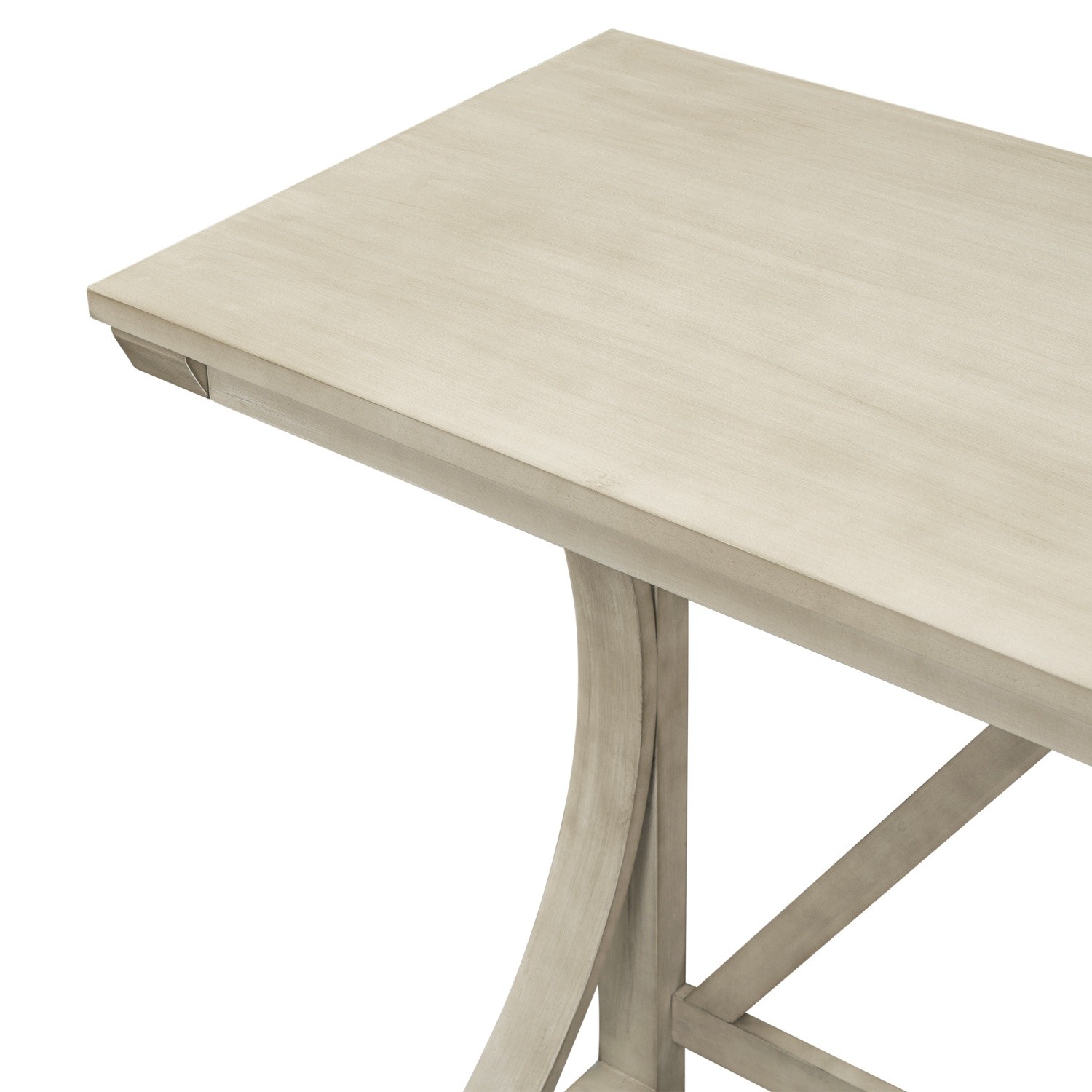 Rustic 3 Piece Counter Height Table Set Small Spaces w/ 2 Bar Stools & USB Port