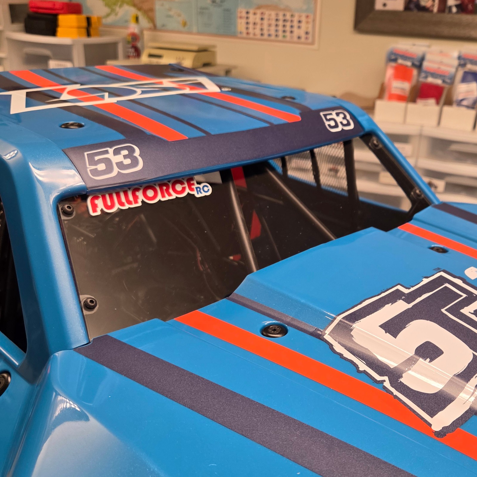 LOSI 5IVE-TE 3.0 1/5th SCALE HEAVY DUTY FULL ONE PIECE WINDSHIELD - FULLFORCE RC