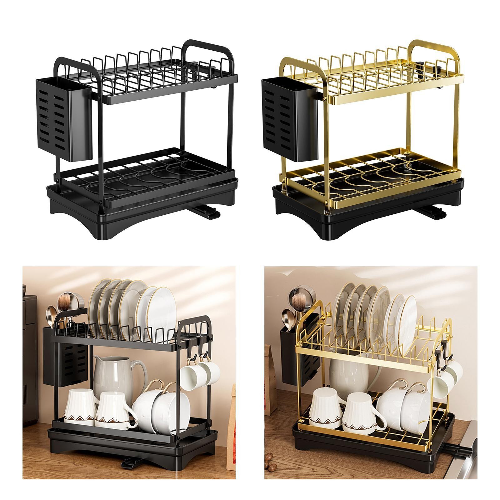 Dish Drying Rack Dish Drainer for Kitchen Counter