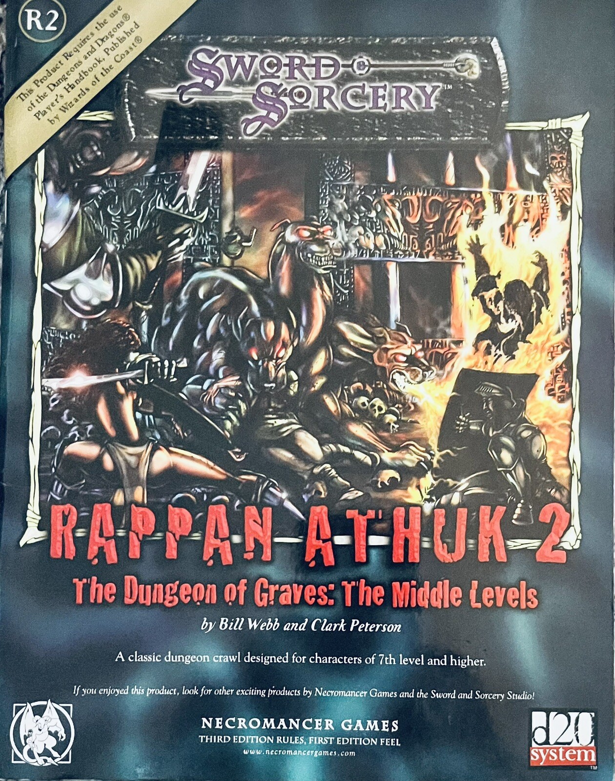 Sword and Sorcery Rappan Athuk 2: The Dungeon of Graves: The Middle Levels