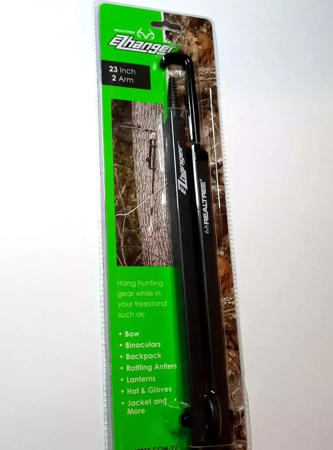 Multi Purpose EZ Hanger Realtree Hunting Gear Hang Organizer 2 Arm 23" Real Tree