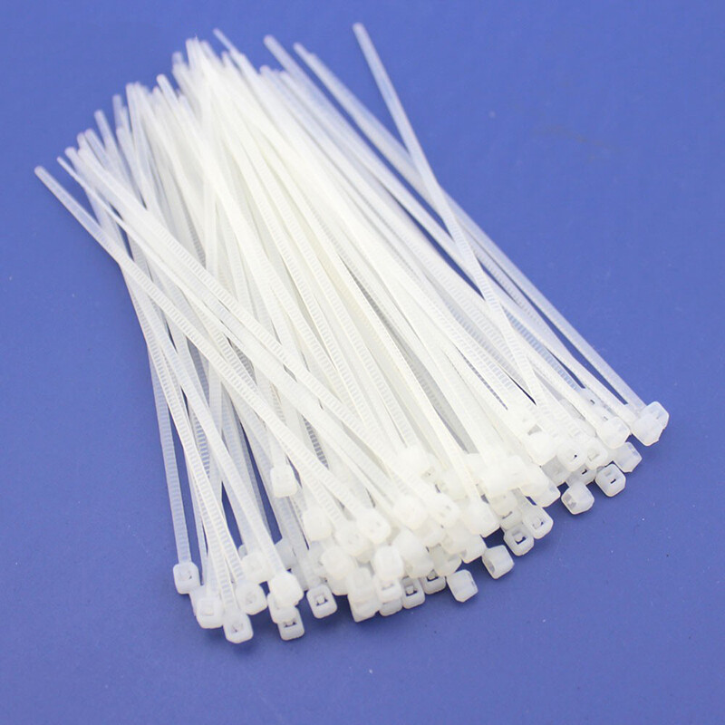 Plastic Cable Ties Black White Yellow 2 x 100mm 4 x 150mm Nylon Zip Ties Wraps