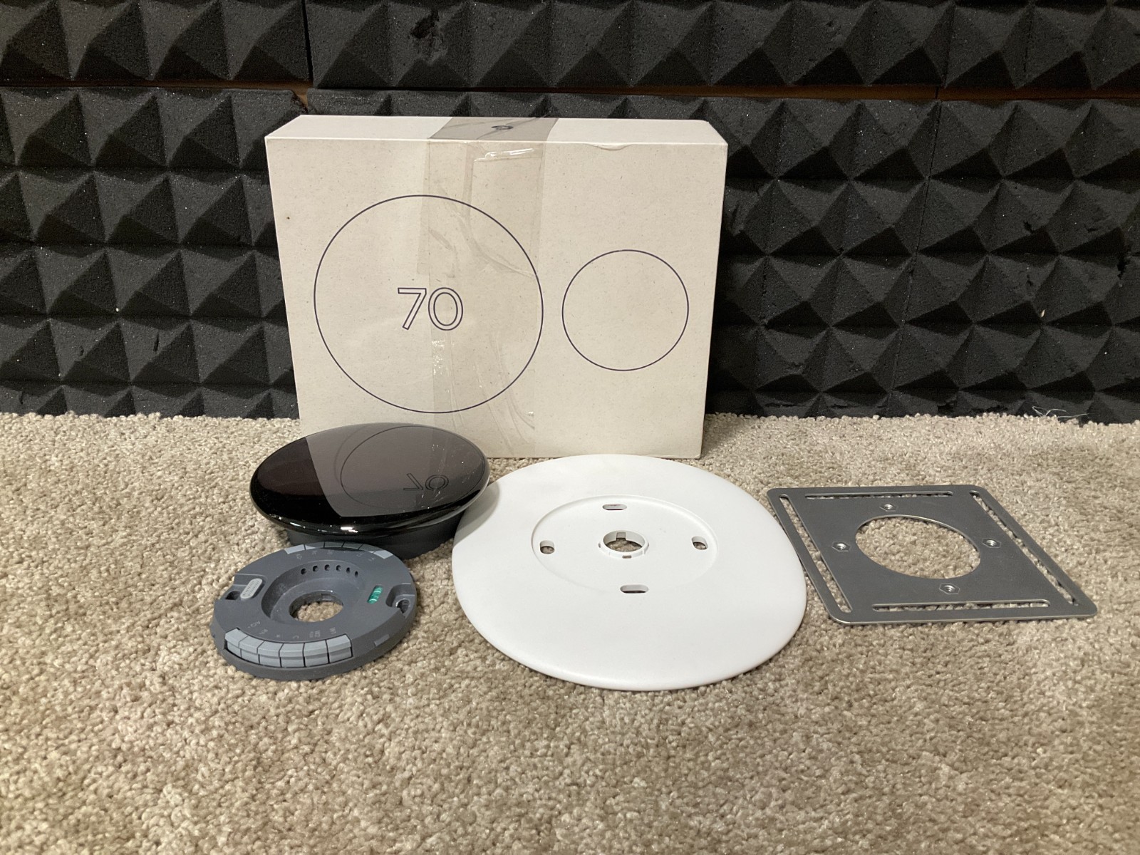 Google Nest Thermostat 4th Generation polished obsidian GA05169-US