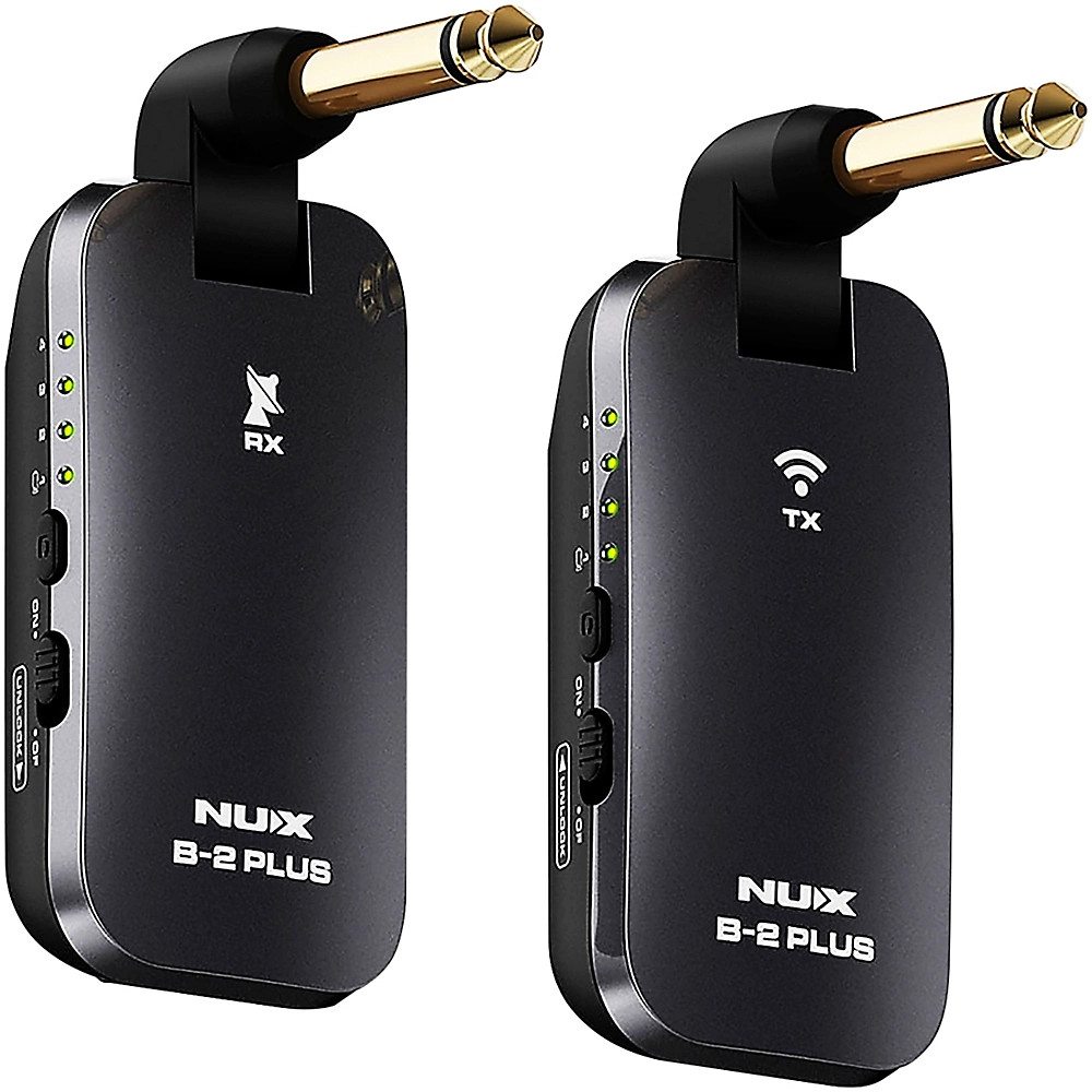 NUX B2 PLUS 2.4GHz Guitar Wireless System Black