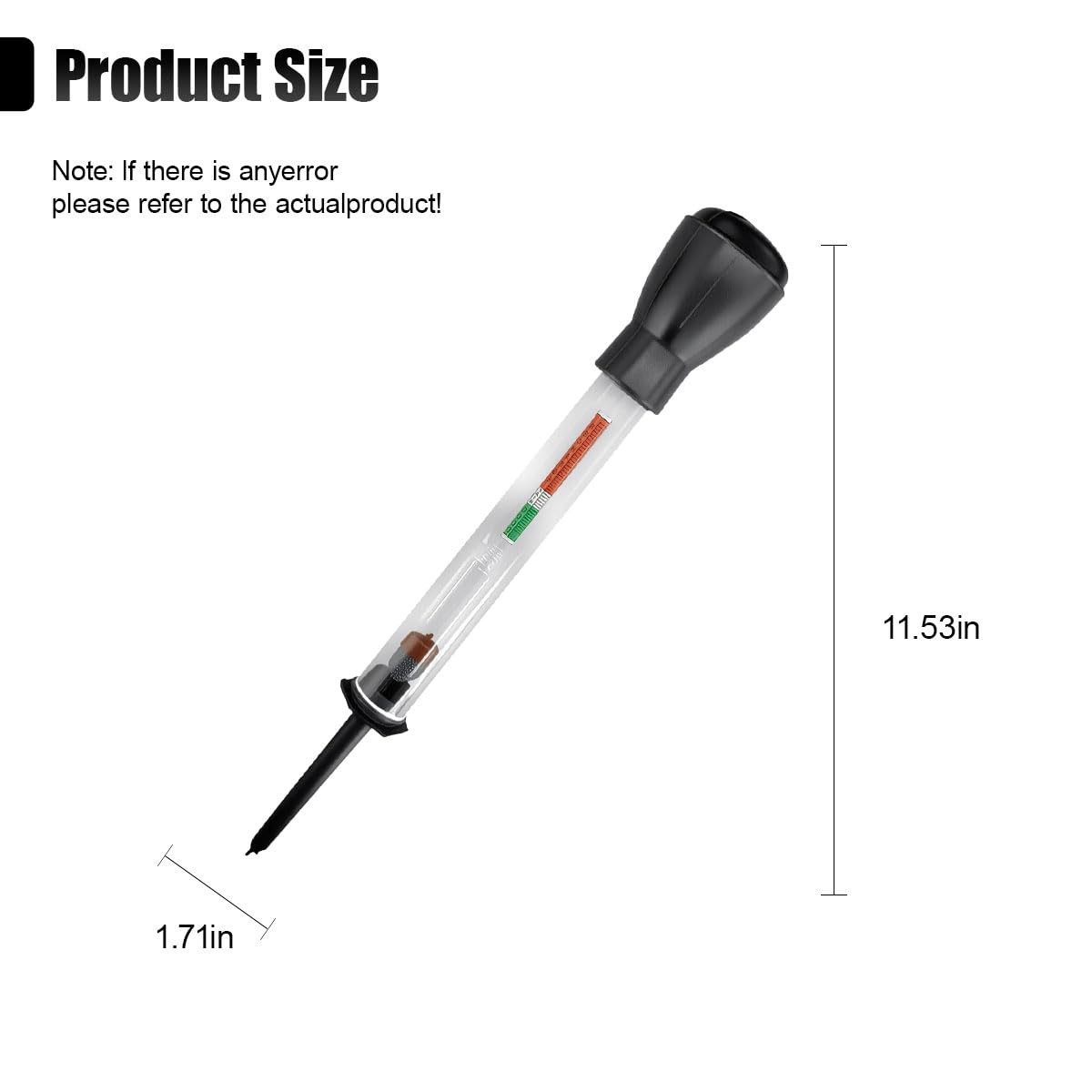 Car Battery Hydrometer Tester Precision Density Meter Diagnostic Tool