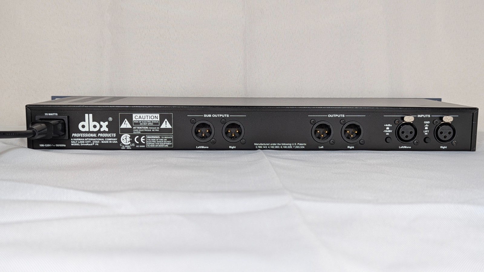 DBX DriveRack PX Powered Speaker Optimizer - Studio Liquidation