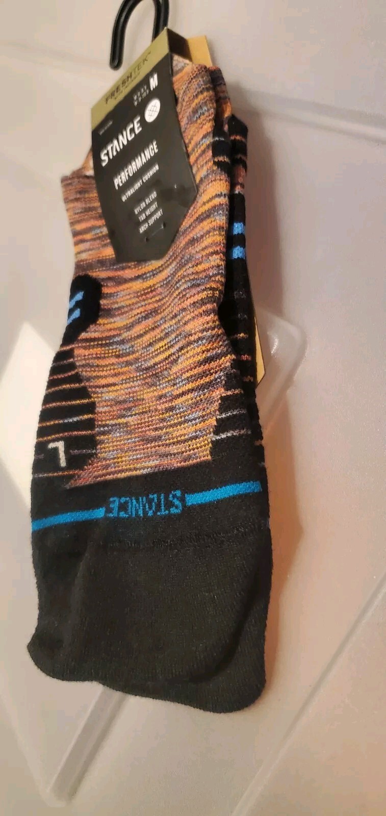 Men's Stance Performance FreshTek Cautionary Tab Socks - MED 6 - 8.5