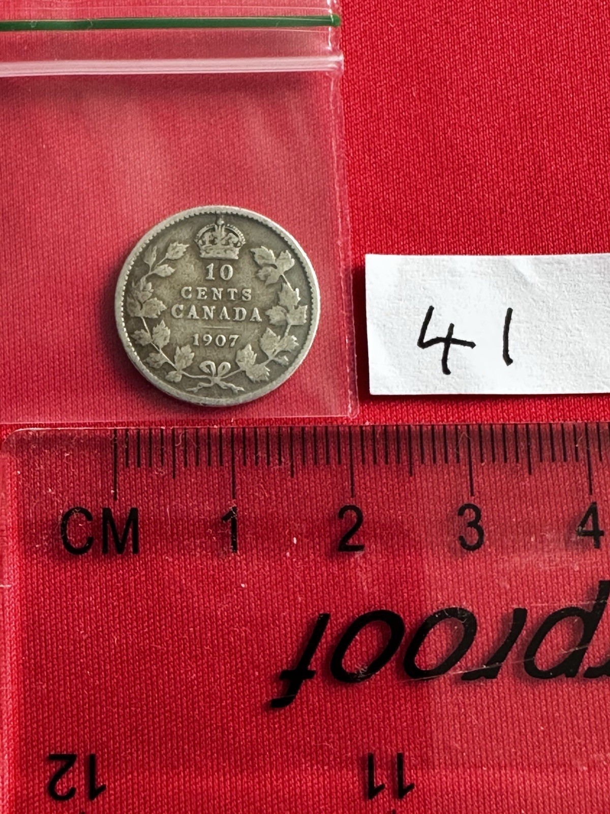 1907 silver coin Canada 10 Cents