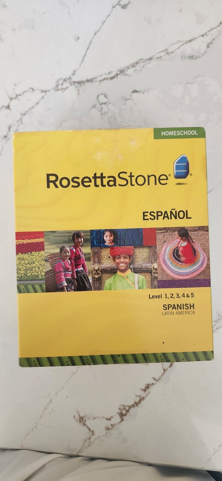 Rosetta Stone Spanish Level 1-5 CD-ROM Set Latin American Homeschool Version 3