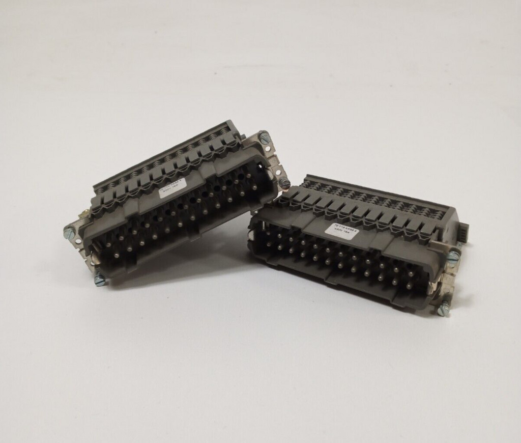 2x Wieland 70.110.xx53.4 Industrial Pin Adapter Clamp Adapter 24 Pin 400V Male